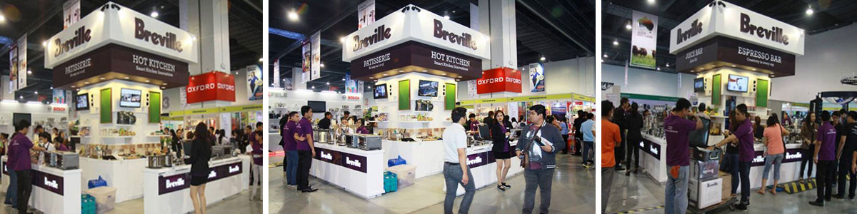 The Breville booth
