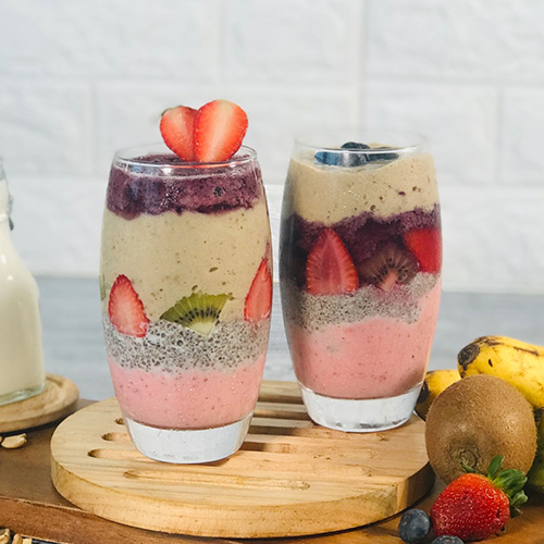 4 Layer Cashew Milk Smoothies